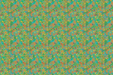 Nazik, narin çiçek arkaplanı. Çiçekli karalama şeklinde Raster çiçek deseni. Hoş renklerde çiçekler.