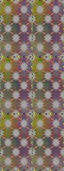 Gri ve kahverengi renkli çiçekler. Raster illüstrasyonu. Kusursuz çiçek deseni duvar kağıdı için kullanılabilir.