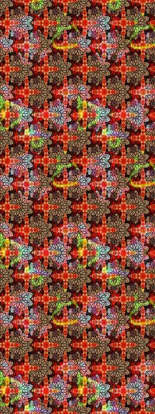 Kırmızı ve siyah renkte çiçekler. Yumuşak, bahar çiçekli arka plan. Raster çiçek desenli ve çiçekli..