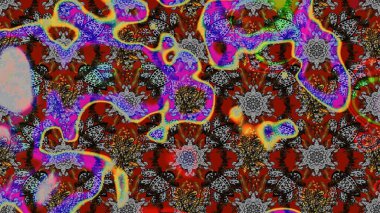 Yapraklı çizim şekli. Şirin, zarif çiçekler Raster illüstrasyonu. Poster ya da kapak için arka plan. Tekstil için figür. Davetiye ve kartpostal tasarımı için dekoratif çiçek unsurları.