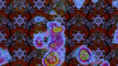 Çiçek deseni. Raster illüstrasyonu. Chichi 'nin kumaş kalıbını çiz. Renkli Bahar Teması eskiz kalıbı. Düz Çiçek Elementleri Tasarımı.