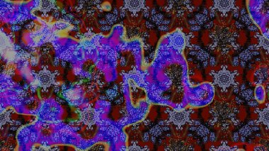 Çizim çiçek deseni duvar kağıdı, web sitesi arka planı, ambalaj kağıdı, davetiye, broşür, afiş veya web sitesi için kullanılabilir. El çizimi Raster çizimi. Parlak elementlerin.