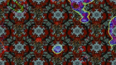 Çiçek desenli eskiz, yaz çiçekleri. Kahverengi ve gri renkli çiçekler. Renkli Bahar Teması eskiz kalıbı. Düz Çiçek Elementleri Tasarımı.