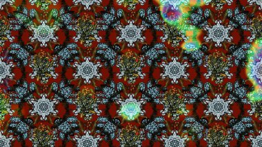 Raster güzel bir çiçek deseni çizmiş. Bahar mevsimi. Tatil havası. Nazik romantik baskı. Gri ve kırmızı renkte çiçekler.