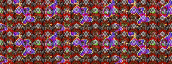 Suluboya çiçekli çiçek deseni. Raster illüstrasyonu. Kırmızı ve gri renkli güzel tekstil.