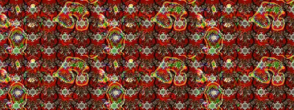 Çiçeksel fantezi tasarımı ve parlak bir arka plan çizimi. Renkli Bahar Teması eskiz kalıbı. Düz Çiçek Elementleri Tasarımı.