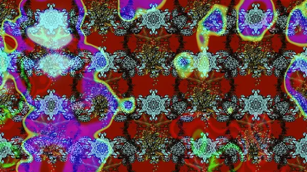 Sınır Kızılderili çiçekli paisley patten. Taslak süsleme izi. Etnik Mandala havlusu. Raster Henna tarzı. Tebrik kartı arkaplanı, boyama kitabı, arkaplan, tekstil için kullanılabilir.