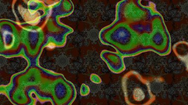 Suluboya çizim kalıbı. Çiçek izi. Çiçekler suluboya tarzında kahverengi ve yeşil renklerde.