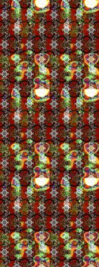 Kahverengi ve kırmızı renkte çiçekli çiçek deseni. Suluboya tarzında kahverengi ve kırmızı renkte çiçekler.