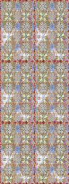 Hediye ambalaj kağıdı, tebrik kartları, posterler ve pankart tasarımı. Gri ve nötr renkte çiçekler. Raster düz çiçekleri pürüzsüz desen.