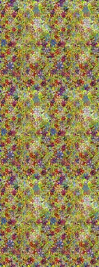 Çiçekli bahar çiçekleri. Kusursuz. Motley illüstrasyonu. Moda baskıları için zarif bir şablon. Küçük renkli çiçekler. Küçük çiçekte şirin desenler.