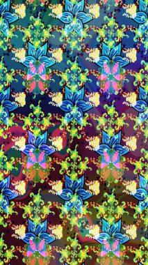 Güzel çiçek deseni. Mavi renkli çiçekler. Renkli Bahar Teması eskiz kalıbı. Düz Çiçek Elementleri Tasarımı.