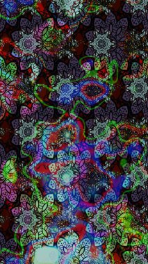 Raster illüstrasyonu. Flower eskiz arka planı. Şatafatlı bahar bahçesi dokusu. Çiçek deseni.