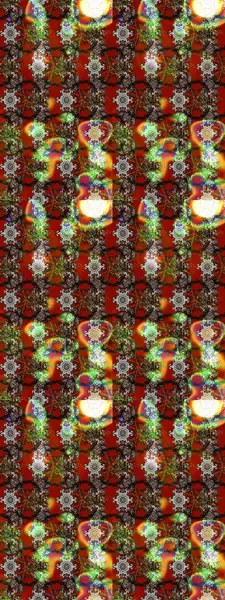 Kahverengi ve kırmızı renkte çiçekli çiçek deseni. Suluboya tarzında kahverengi ve kırmızı renkte çiçekler.