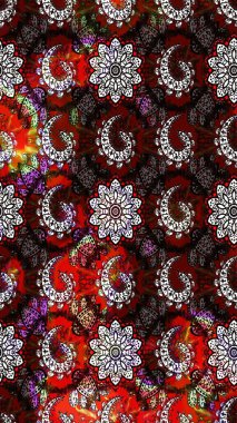 Küçük çiçekte güzel bir desen. Moda baskıları için zarif bir şablon. Robot resim. Motley illüstrasyonu. Çiçekli yaz çiçekleri. Küçük renkli çiçekler..