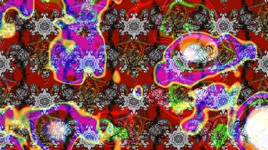 Tony 'nin kumaş kalıbını çiz. Raster illüstrasyonu. Modaya uygun kumaş deseni. Küçük çiçekte sevimli çiçek deseni var..