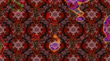 Davetiye ve kartpostal tasarımı için dekoratif çiçek unsurları. Şirin, zarif çiçekler Raster illüstrasyonu. Tekstil için figür. Yapraklı çizim şekli. Poster veya kapak için arkaplan.