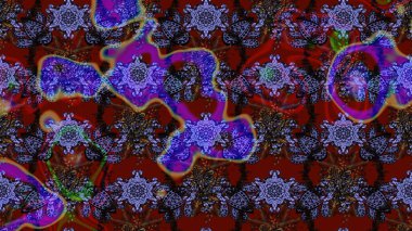 Renkli Bahar Teması eskiz kalıbı. Düz Çiçek Elementleri Tasarımı. Raster..