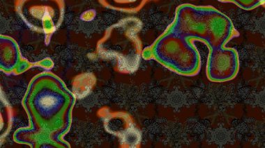 Raster illüstrasyonundaki çiçek desenli çizim. Suluboya tarzında kahverengi ve gri renkte çiçekler.