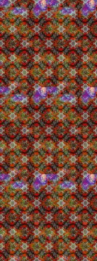 Düz Çiçek Elementleri Tasarımı. Kahverengi, gri ve kırmızı renkte çiçekler. Raster illüstrasyonundaki çiçek desenli çizim. Renkli Bahar Teması çizim şablonu.