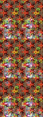 Floral sweet sketch background for textile, fabric, covers, wallpapers, print, wrap, scrapbooking, quilting, decoupage. Pretty vintage feedsack pattern in small red and beige flowers.