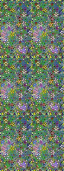 Raster illüstrasyonu. Çiçek deseni. Şatafatlı bahar bahçesi dokusu. Çiçeksiz arkaplan.