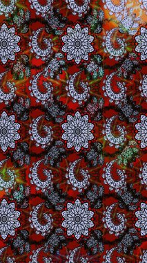 Güzel kumaş deseni. Raster illüstrasyonu. Küçük bir çiçekte eskiz deseni. Güzel çiçek arkaplanı..