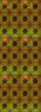 Parlak çiçekli halı renginde çizim deseni.