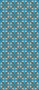 Kusursuz kraliyet lüksü, altın barok kumaş rengi. Altın antika ortaçağ dekoratifi, yapraklar ve altın desenli mavi, gri ve nötr renklerde Raster kusursuz desen..