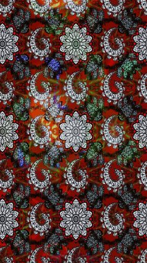 Raster illüstrasyonu. Çiçekli güzel suluboya desen. Gri ve siyah renklerde.