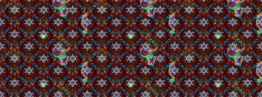 Raster illüstrasyonundaki çiçek desenli çizim. Kırmızı ve siyah renkte çiçekler. Renkli Bahar Teması eskiz kalıbı. Düz Çiçek Elementleri Tasarımı.