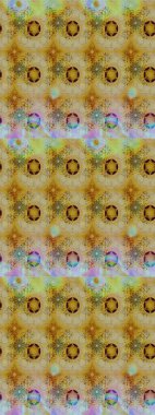 Raster illüstrasyonu. Suluboya çiçekli çiçek deseni. Asyalı tekstil renkleri.