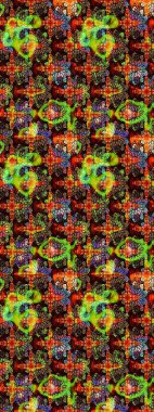 Siyah renklerde. Taslak dekoratif arka plan, çiçek mandala. Raster illüstrasyonu. Çiçek..