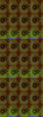 Renkli Yaz Temalı eskiz kalıbı. Sevimli çiçek raster deseni. Kahverengi renkli çiçekler. Düz Çiçek Elementleri Tasarımı.