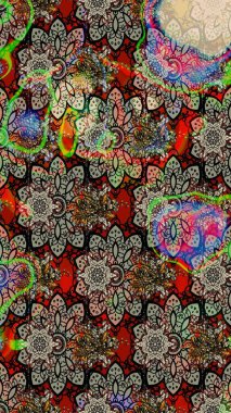 Hediye ambalaj kağıdı, tebrik kartları, posterler ve pankart tasarımı. Raster düz çiçek çizim deseni. Gri renkli çiçekler.