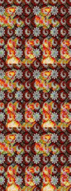 Çiçekli karalama şeklinde Raster çiçek deseni. Kahverengi ve nötr renklerde çiçekler. Nazik, narin çiçek arkaplanı.