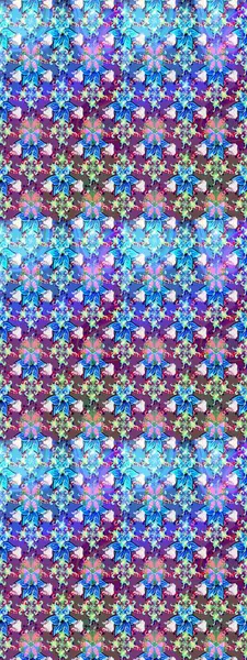 Raster illüstrasyonu. Çizim çiçek deseni duvar kâğıdı olarak kullanılabilir. Mavi renkte çiçekler.