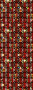 Raster deseni. Organik elementler. Suluboya etkisi. Botanik çizim deseni.