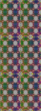 Renkli Bahar Temalı Kusursuz Arkaplan. Raster illüstrasyonunda kusursuz çiçek deseni. Gri ve kahverengi renkli çiçekler. Düz Çiçek Elementleri Tasarımı.