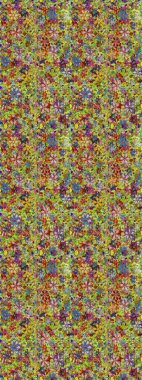 Raster illüstrasyonu. Küçük çiçekli şirin bir desen. Çiçek ve yapraklı çiçek deseni.