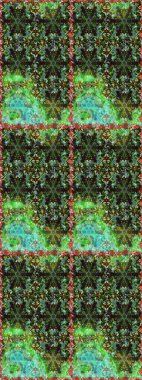 Yeşil ve gri renklerde altın elementler. Barok tarzında kusursuz bir doğulu süsü. Geleneksel klasik raster altın pürüzsüz desen.