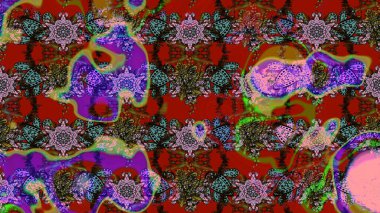 Karalama çiçeği. Raster illüstrasyonu. Zentangle soyut çiçekleri. Güzel kumaş deseni. Renkli Bahar Teması eskiz kalıbı. Düz Çiçek Elementleri Tasarımı.