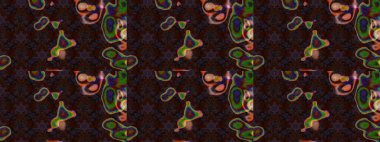 Raster suluboya çiçek deseni, narin çiçekler, kahverengi ve siyah çiçekler, tebrik kartı şablonu. Güzel kumaş deseni.