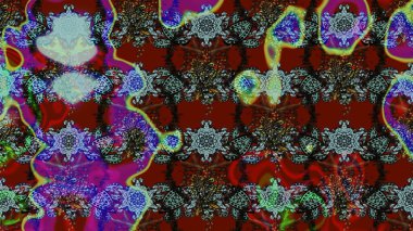 Kırmızı ve gri renkte çiçekler. Düz Çiçek Elementleri Tasarımı. Renkli Bahar Teması eskiz kalıbı. Sevimli çiçek raster deseni.