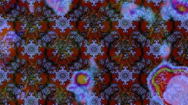 Kumaş, duvar kağıdı ve kağıt üzerine baskı yapmak için gelişen arka plan. Eski usul küçük çiçekli şirin bir eskiz deseni. Raster illüstrasyonu. Moda arka planında parlak buketler.