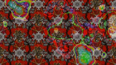 Raster güzel bir çiçek deseni çizmiş. Bahar mevsimi. Gri ve kahverengi renkli çiçekler. Tatil havası. Nazik romantik baskı.