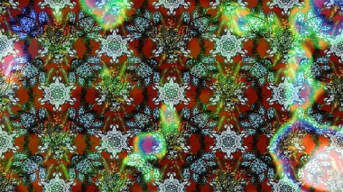 Renkli Yaz Temalı eskiz kalıbı. Güzel kumaş deseni. Raster Illustrasyon 'daki Çiçek Deseni' nin son moda çizimi. Düz Çiçek Elementleri Tasarımı.