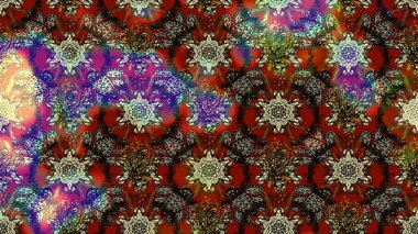 Tebrik kartı geçmişi, boyama kitabı, arkaplan ve tekstil için kullanılabilir. Raster Henna tarzı. Sınır Kızılderili çiçekli paisley patten. Etnik Mandala havlusu. Taslak süsleme izi.