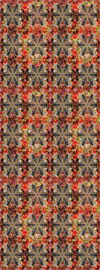 Barok tarzında duvar kağıdı tasarımı için kusursuz damaske deseni arkaplanı. Süslü raster dekorasyonu. Altın elementlerle kahverengi ve gri renklerde altın desen.