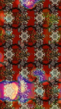 Çiçeğin suluboya çizimlerinin mükemmel deseni. Raster illüstrasyonu. Eski model. Moda baskısı. Dekorasyon ve tasarım için güzel bir desen. Suluboya çizim deseni.